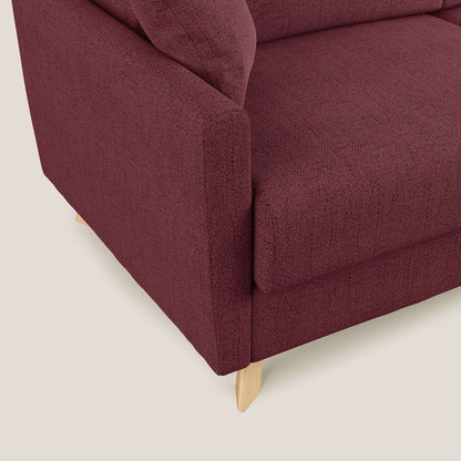 Edgar divano letto matrimoniale in tessuto felis impermeabile T03 rosso 