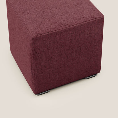 Pouf cubo in tessuto morbido impermeabile T03 rosso