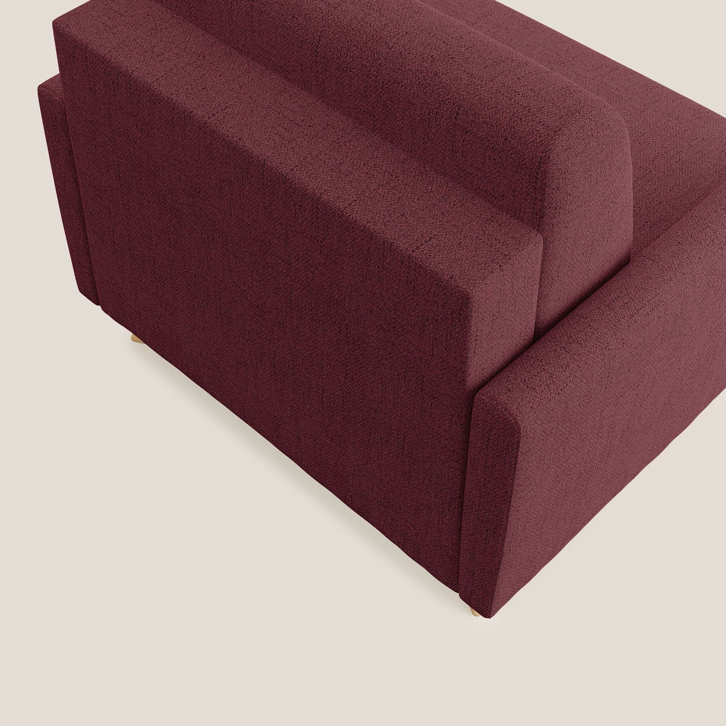 Edgar poltrona letto in tessuto felis impermeabile T03 rosso