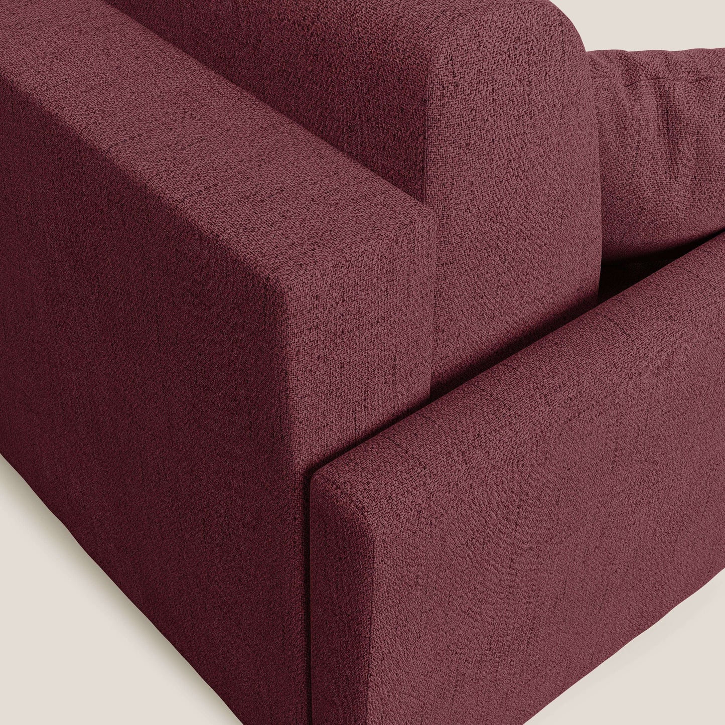 Edgar divano letto matrimoniale in tessuto felis impermeabile T03 rosso 