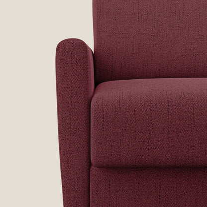 Edgar poltrona letto in tessuto felis impermeabile T03 rosso