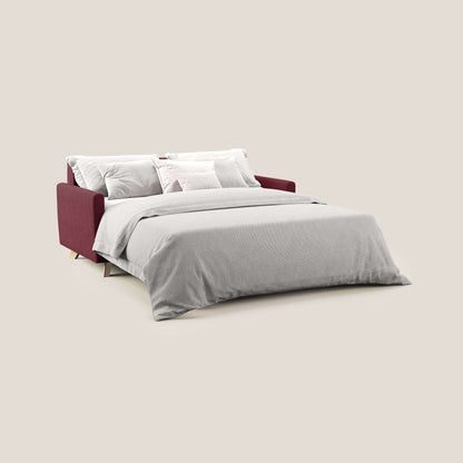 Edgar divano letto matrimoniale in tessuto felis impermeabile T03 rosso 