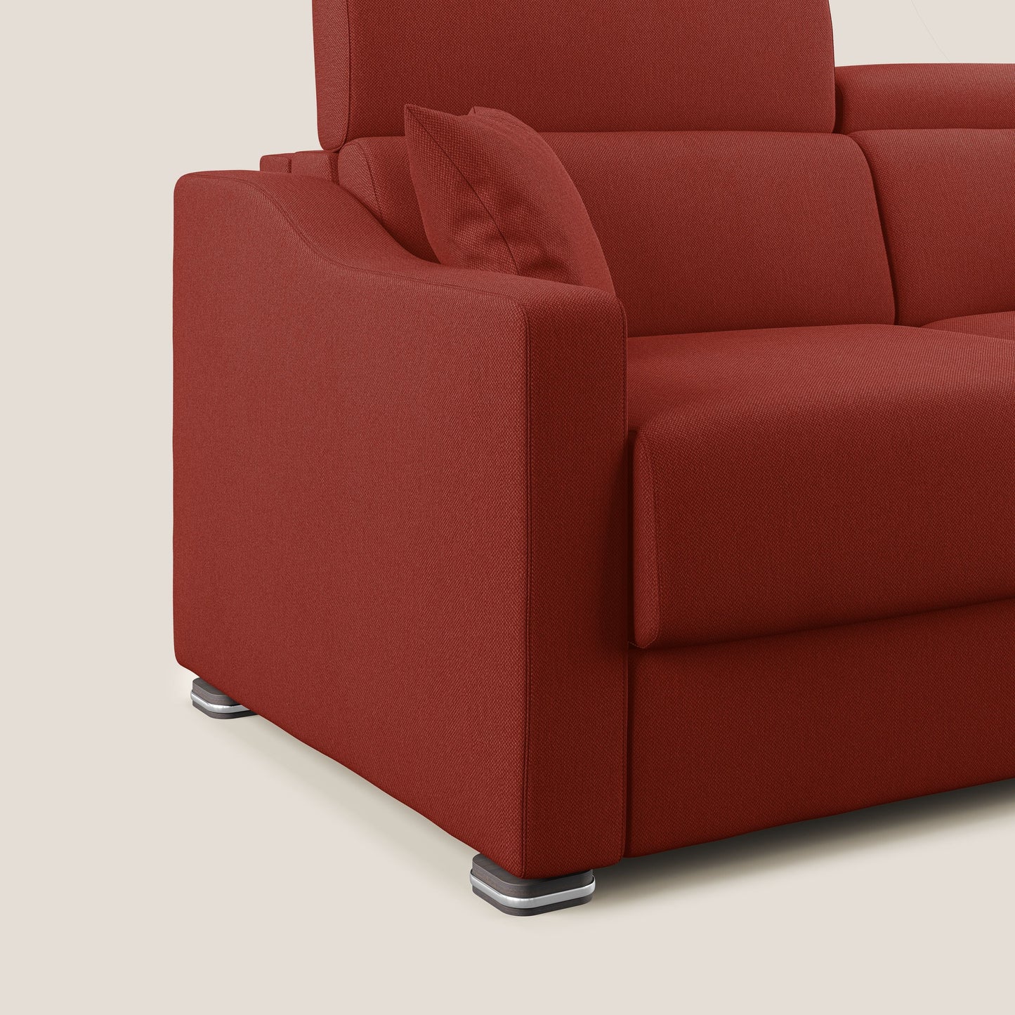 Divano letto matrimoniale Amber in tessuto smacchiabile T05