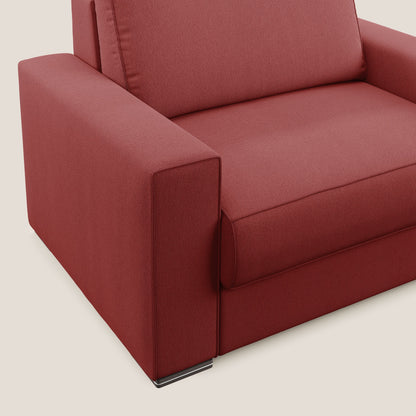 Dream poltrona letto in tessuto smacchiabile T05 rosso