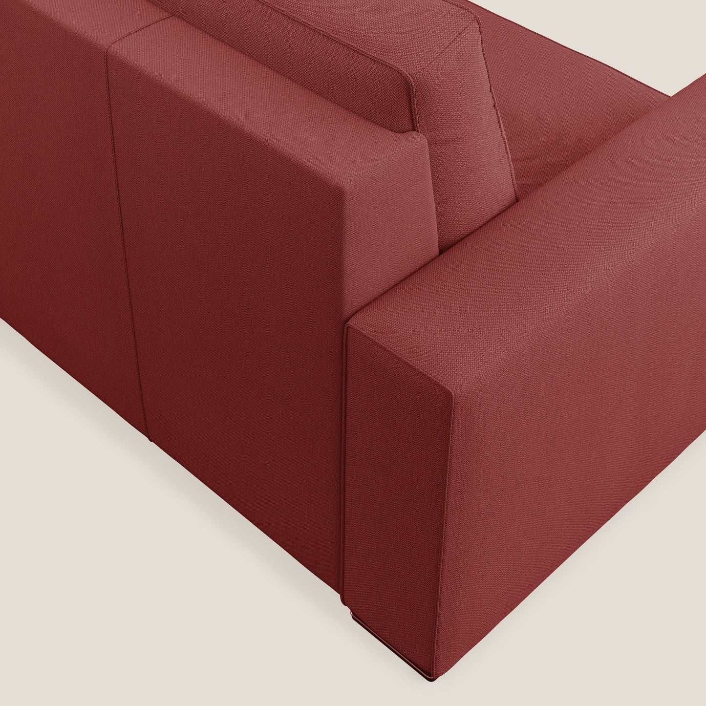 Dream poltrona letto in tessuto smacchiabile T05 rosso