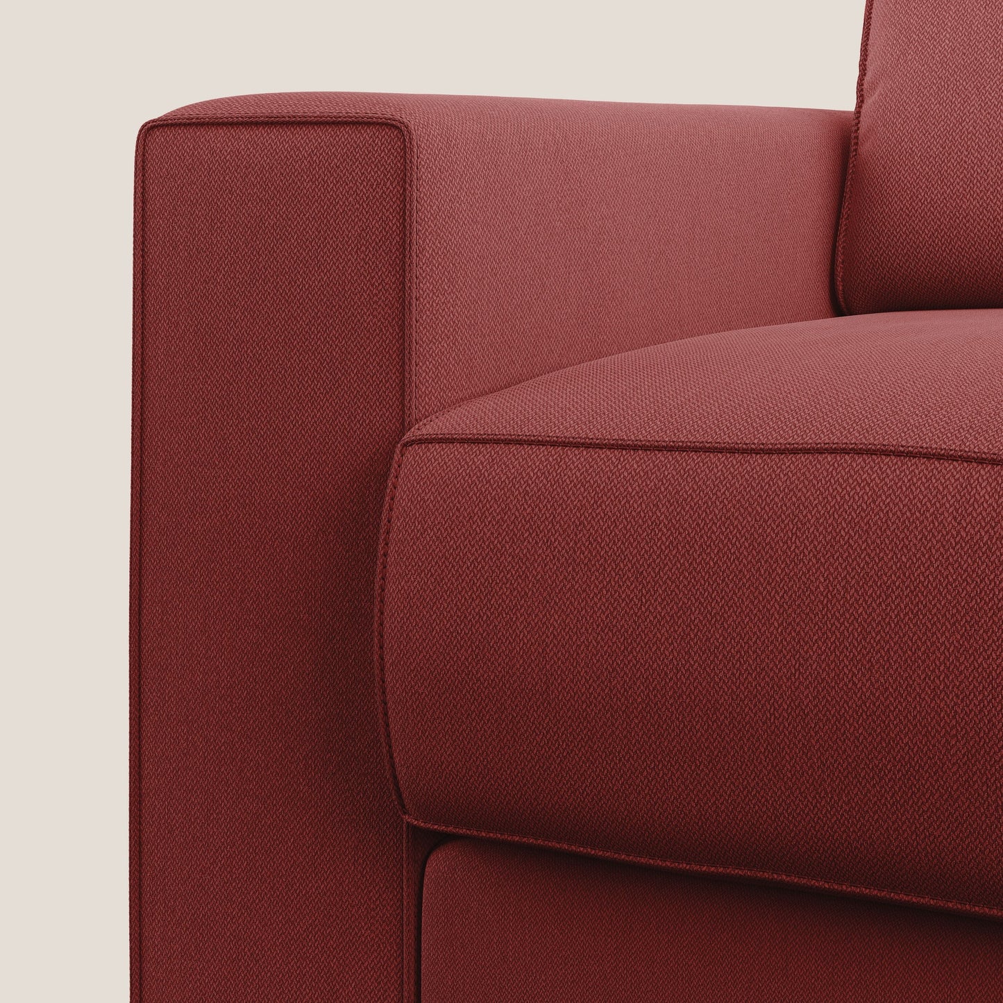 Dream poltrona letto in tessuto smacchiabile T05 rosso