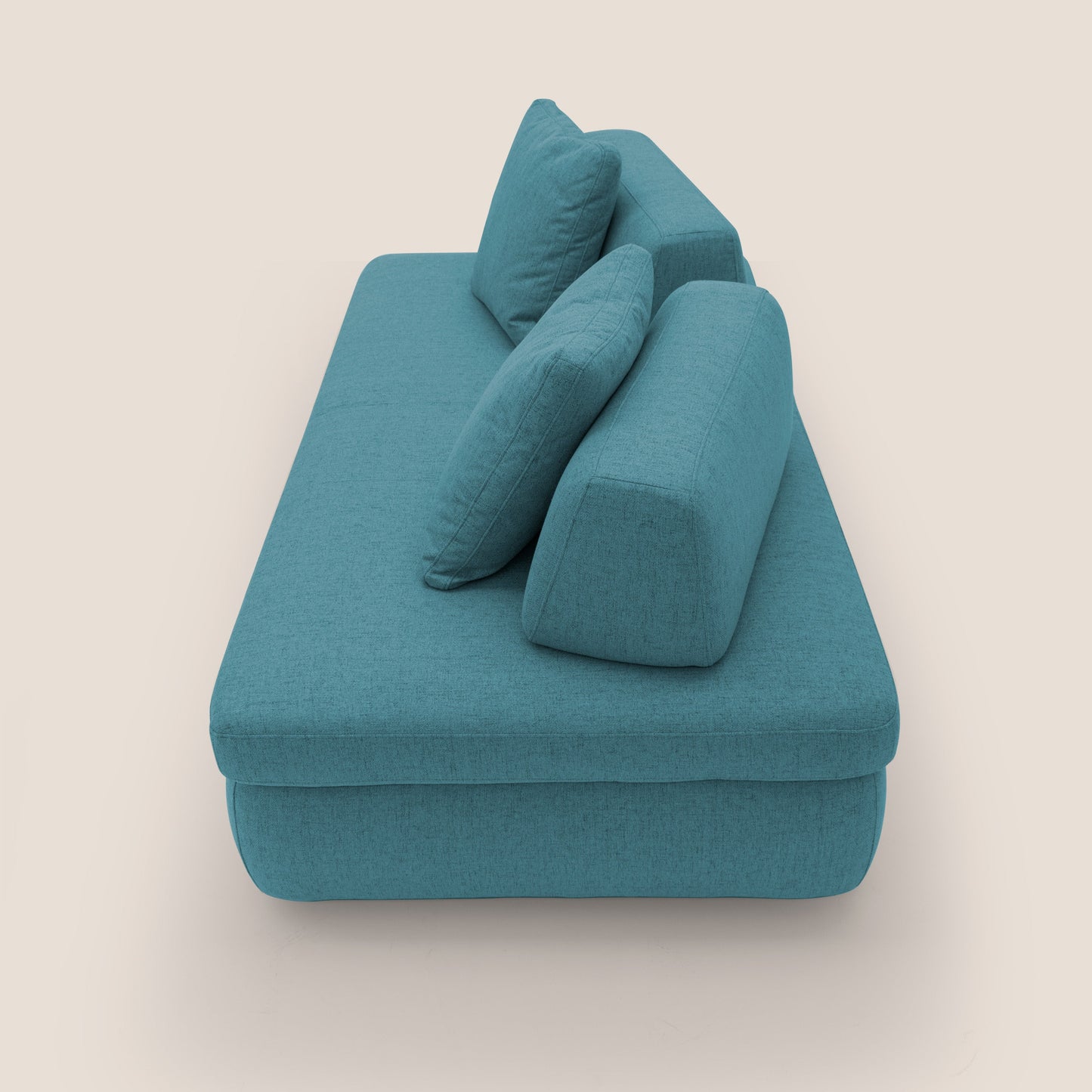 Gransasso Divano letto matrimoniale dal DESIGN innovativo in tessuto impermeabile T03 azzurro