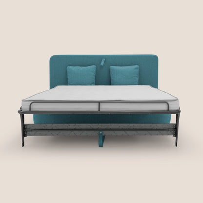 Gransasso Divano letto matrimoniale dal DESIGN innovativo in tessuto impermeabile T03 azzurro