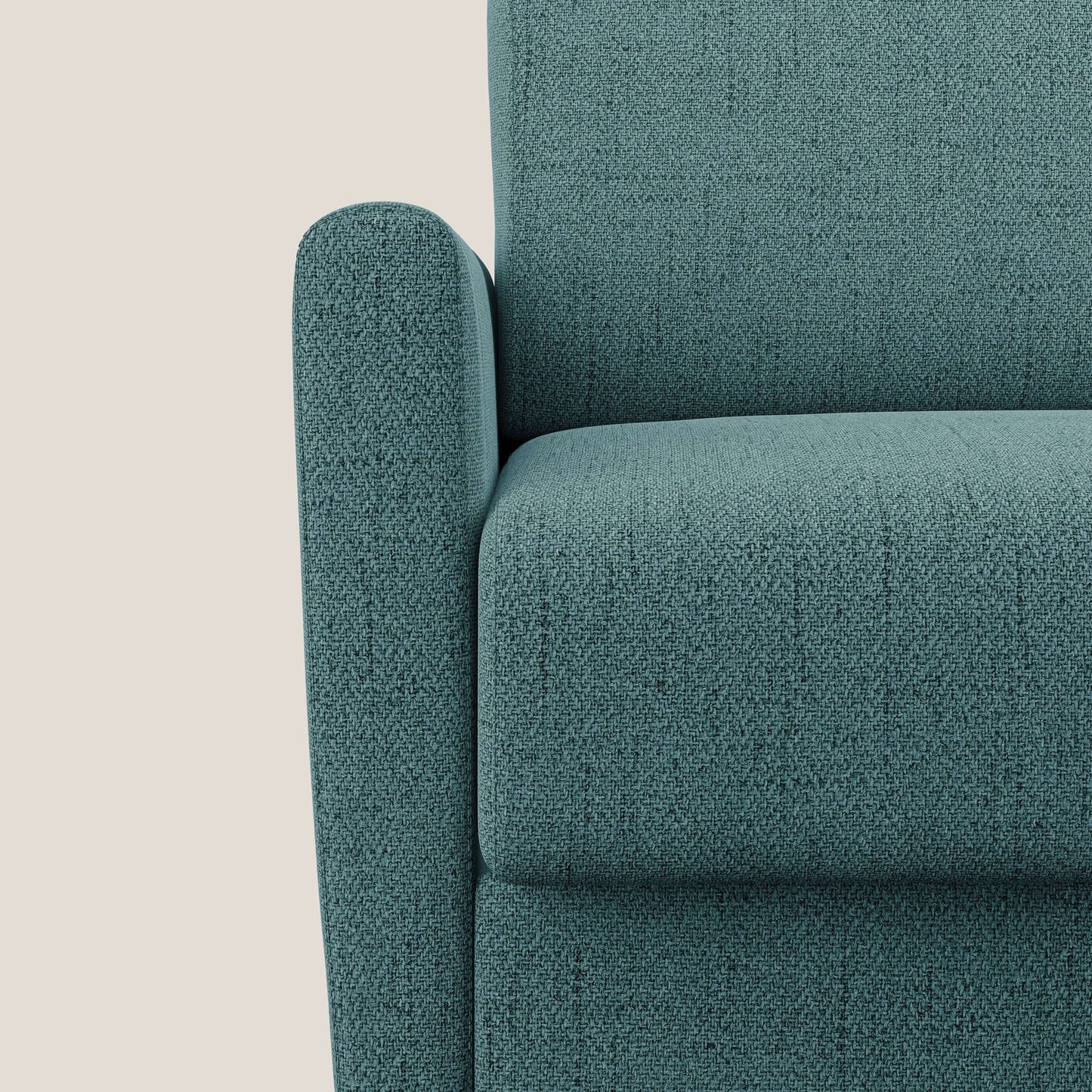 Edgar poltrona letto in tessuto felis impermeabile T03 azzurro