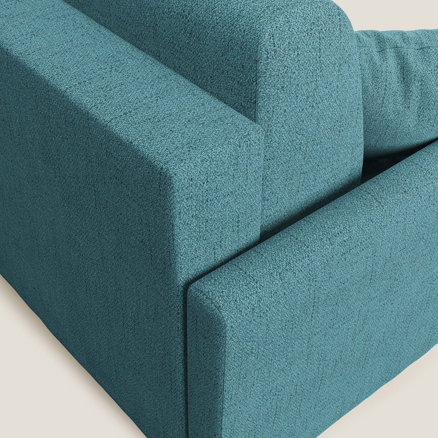 Edgar divano letto matrimoniale in tessuto felis impermeabile T03 azzurro 