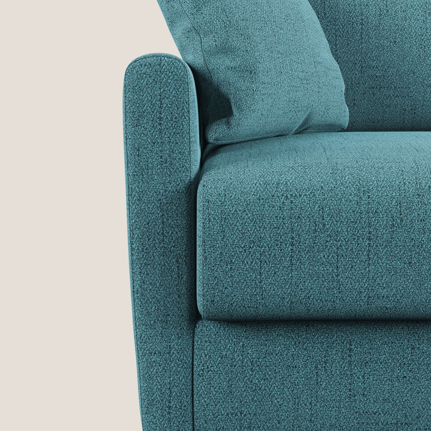 Edgar divano letto matrimoniale in tessuto felis impermeabile T03 azzurro 