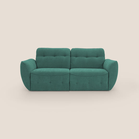 Cerbero divano 2 e 3 posti in morbido bouclé impermeabile T07 verde