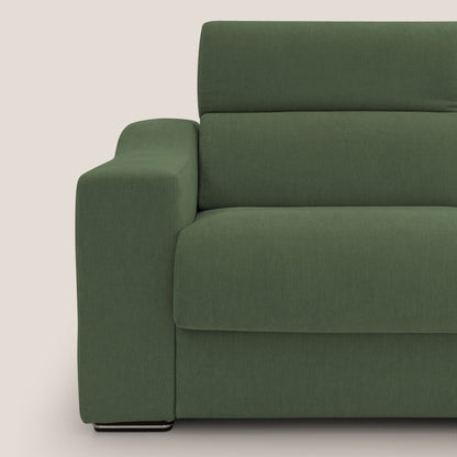 Bomber divano letto matrimoniale con poggiatesta in tessuto impermeabile T14 verde 