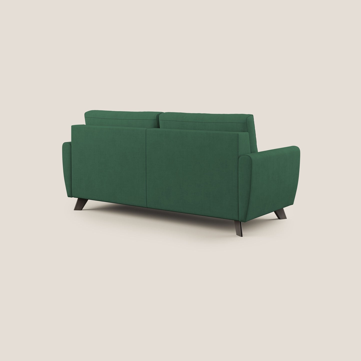 Callisto Divano letto matrimoniale 188 cm (mat. 140x197) in tessuto morbido impermeabile T02 verde