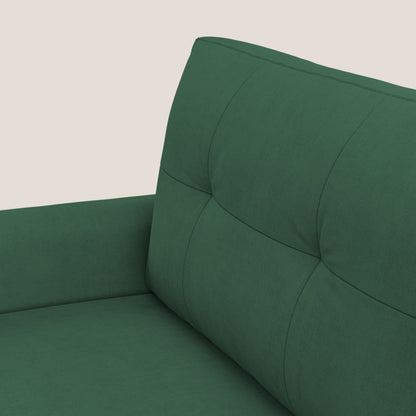 Callisto Divano letto matrimoniale 188 cm (mat. 140x197) in tessuto morbido impermeabile T02 verde