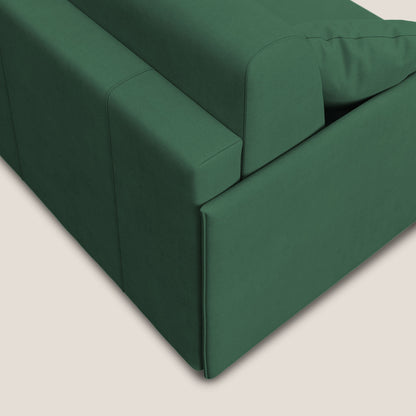 Evans Divano letto in morbido tessuto impermeabile T02 verde