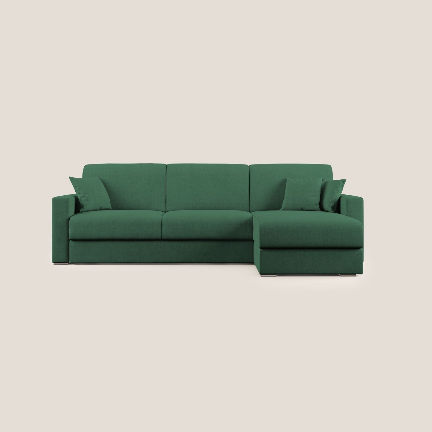Best Divano letto angolare in tessuto impermeabile T02 verde