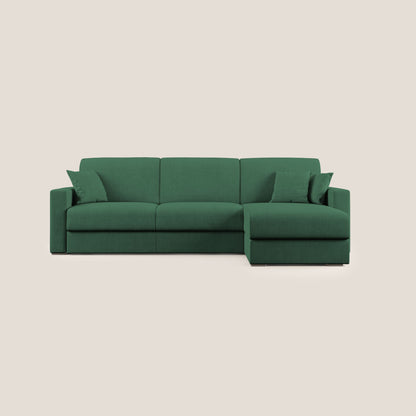 Best Divano letto angolare in tessuto impermeabile T02 verde