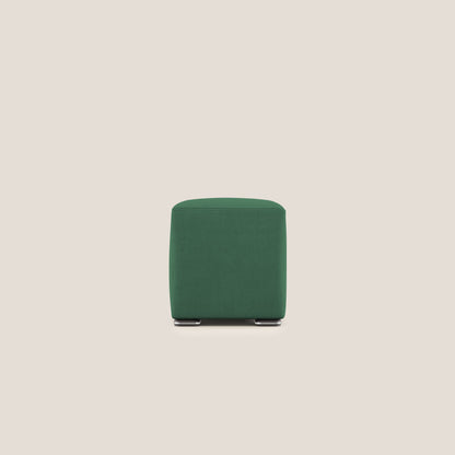 Pouf cubo in tessuto morbido impermeabile T02 verde