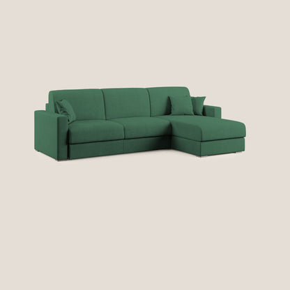 Best Divano letto angolare in tessuto impermeabile T02 verde
