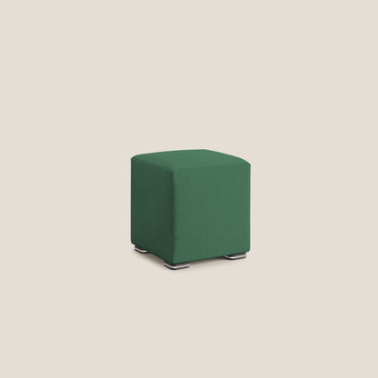 Pouf cubo in tessuto morbido impermeabile T02 verde