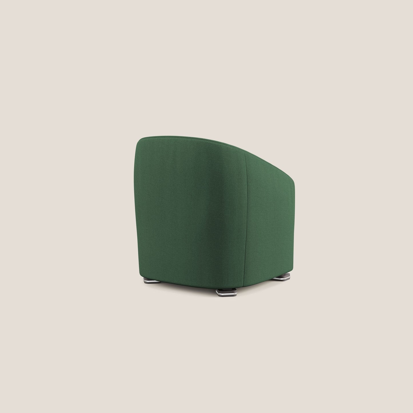 Cloe Poltroncina in tessuto smacchiabile con acqua QuickClean T08 verde