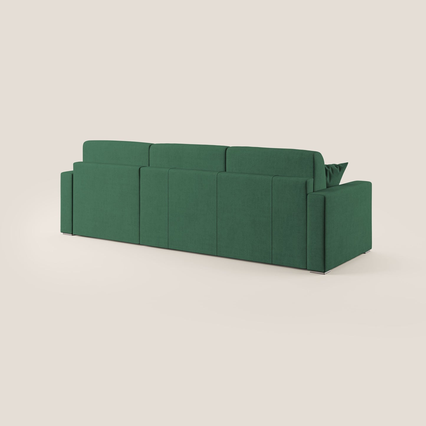 Best Divano letto angolare in tessuto impermeabile T02 verde