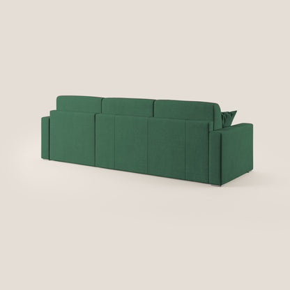 Best Divano letto angolare in tessuto impermeabile T02 verde