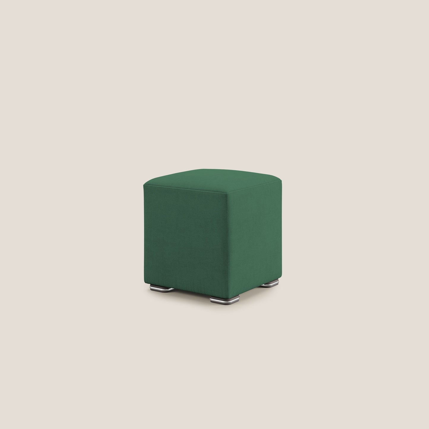 Pouf cubo in tessuto morbido impermeabile T02 verde