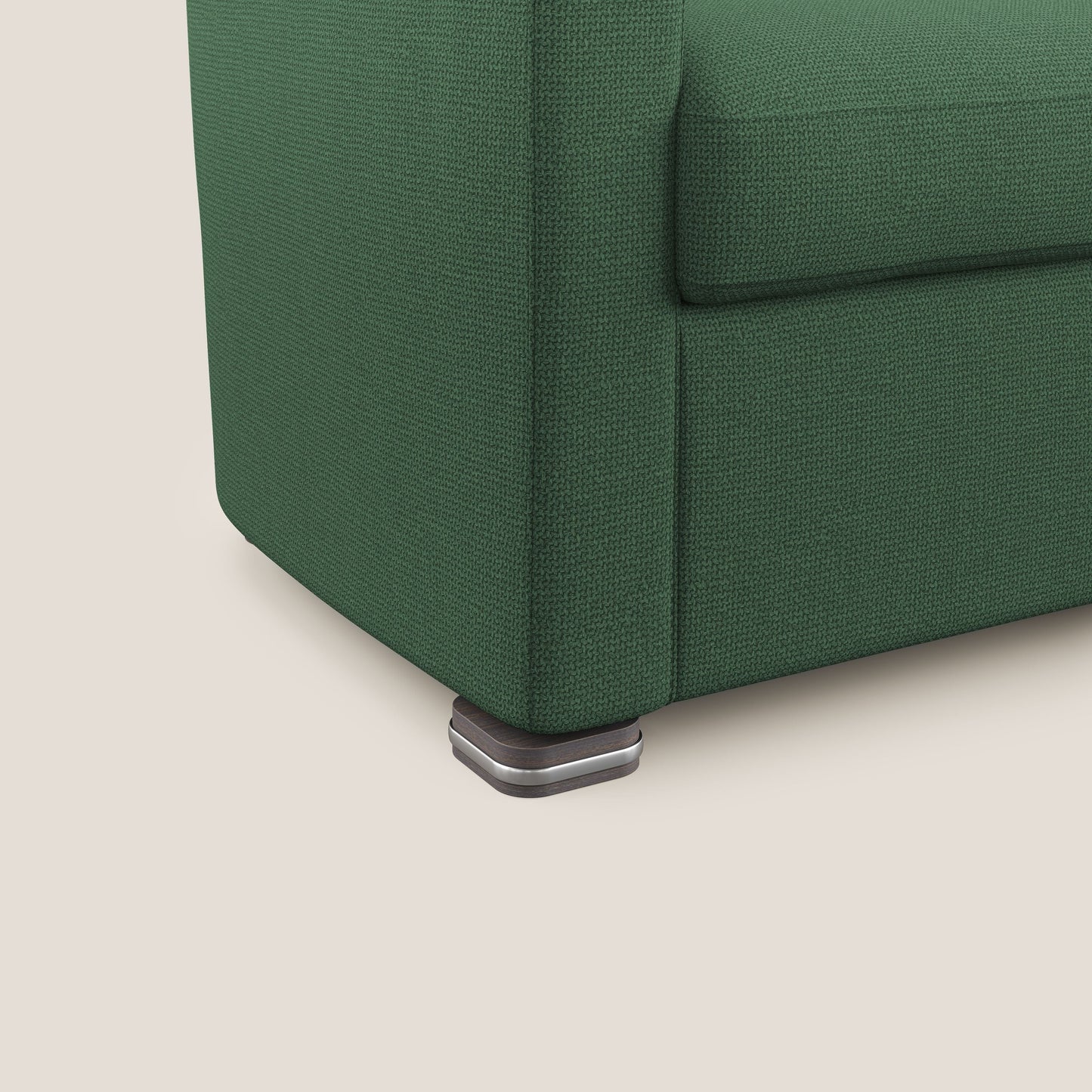 Cloe Poltroncina in tessuto smacchiabile con acqua QuickClean T08 verde