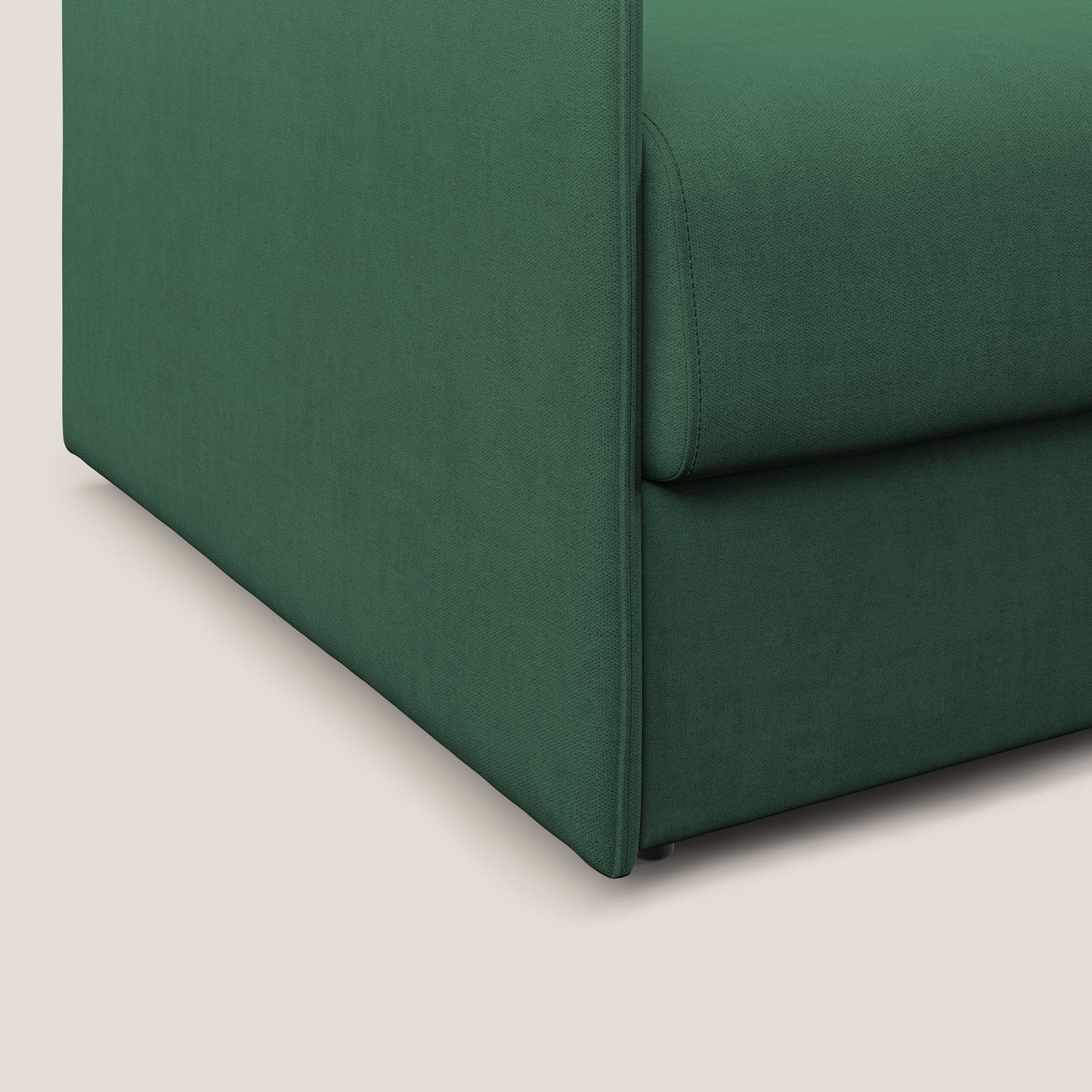 Evans poltrona letto in morbido tessuto impermeabile T02 verde