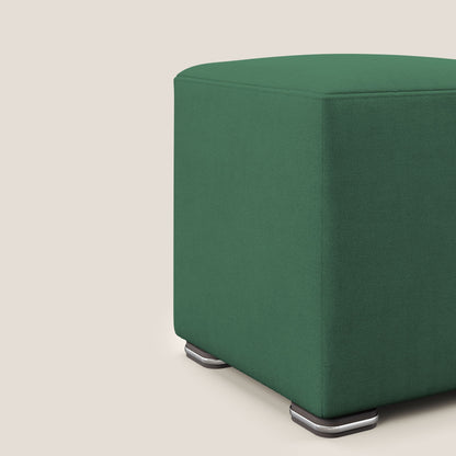 Pouf cubo in tessuto morbido impermeabile T02 verde