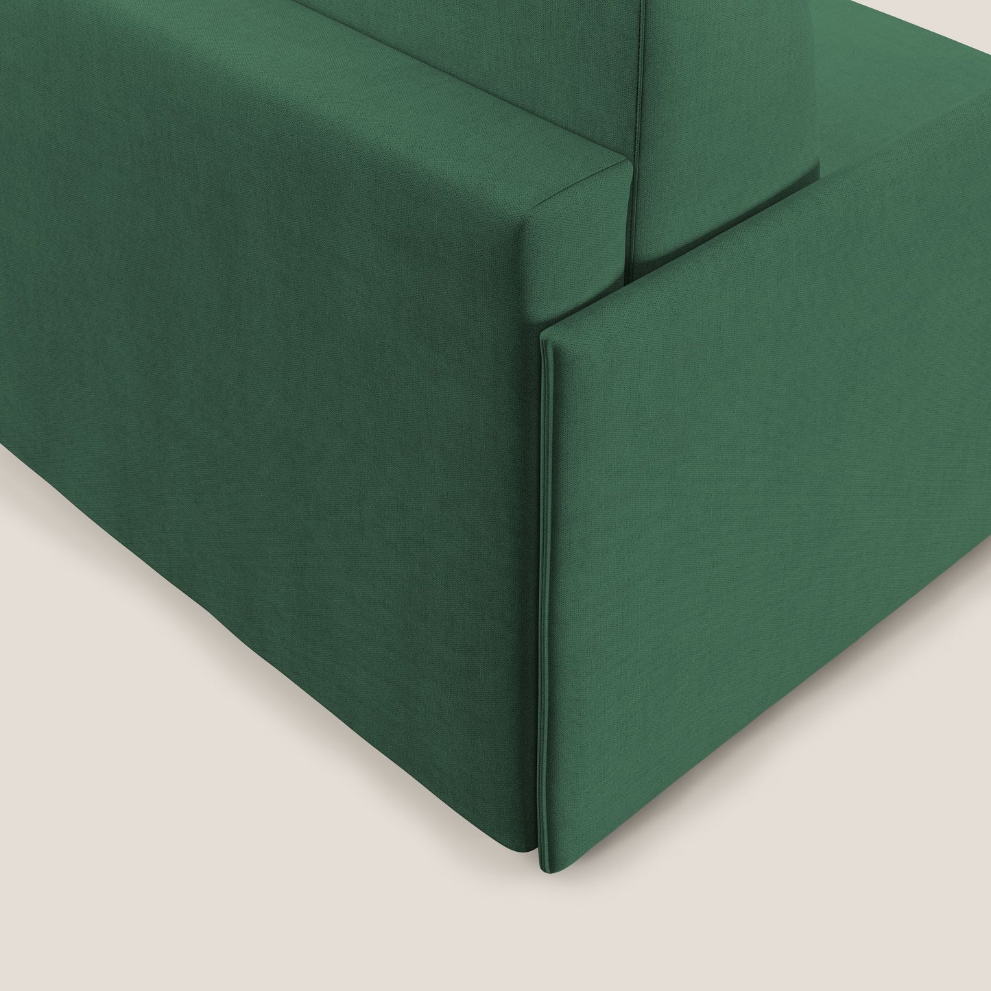 Evans poltrona letto in morbido tessuto impermeabile T02 verde