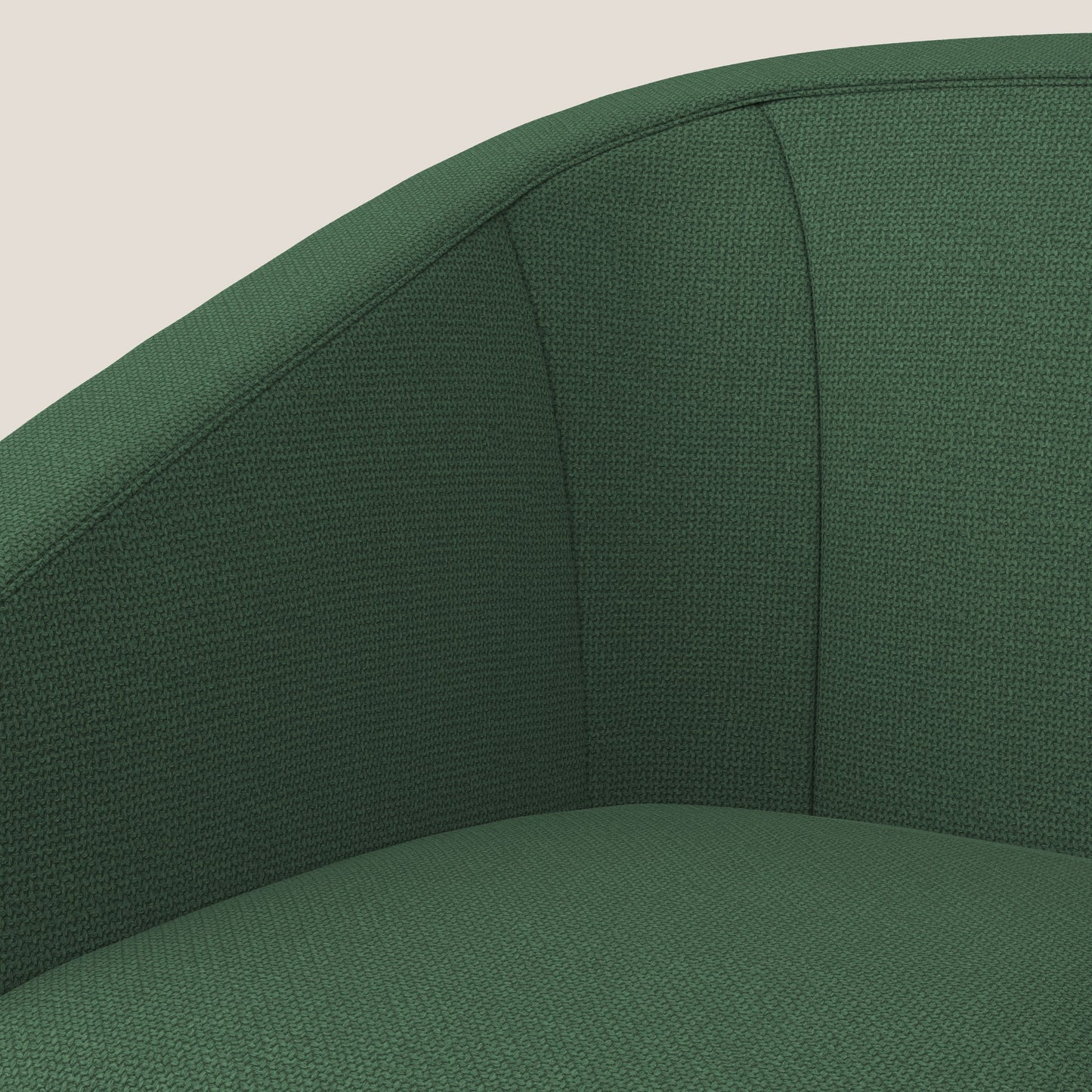 Cloe Poltroncina in tessuto smacchiabile con acqua QuickClean T08 verde