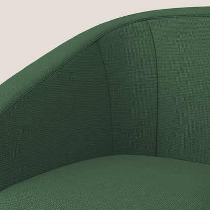 Cloe Poltroncina in tessuto smacchiabile con acqua QuickClean T08 verde