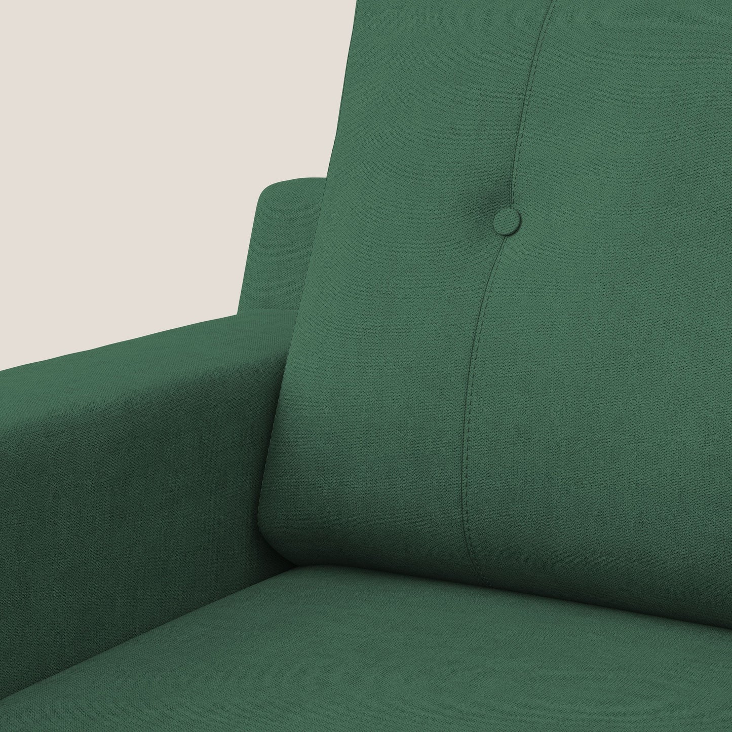 Poltroncina danese in tessuto morbido impermeabile T02 verde