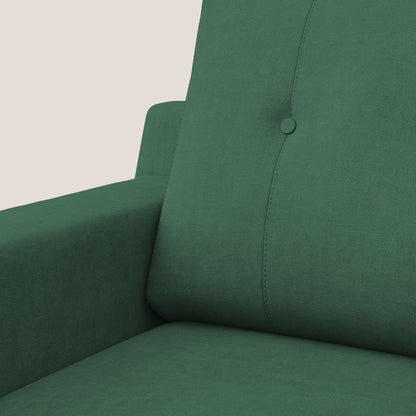 Poltroncina danese in tessuto morbido impermeabile T02 verde