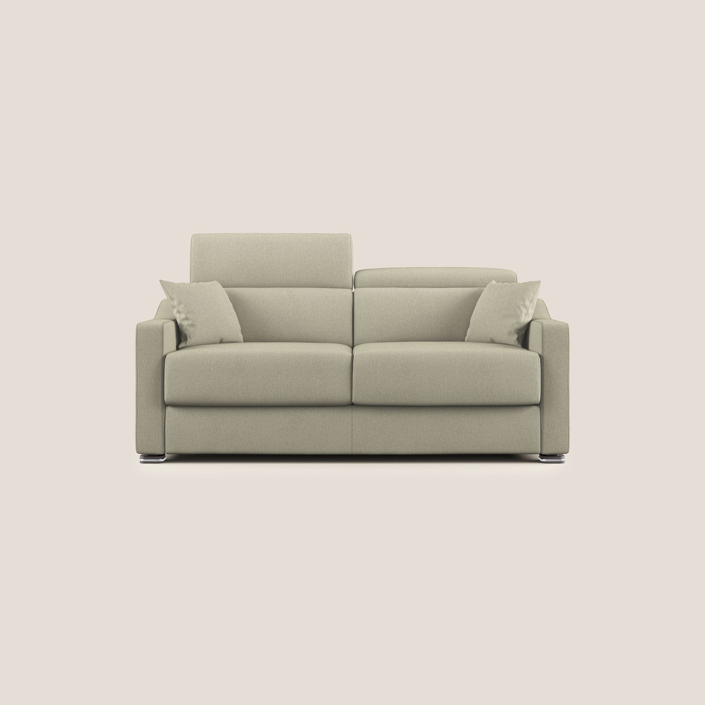 Divano letto matrimoniale Amber in tessuto smacchiabile T05