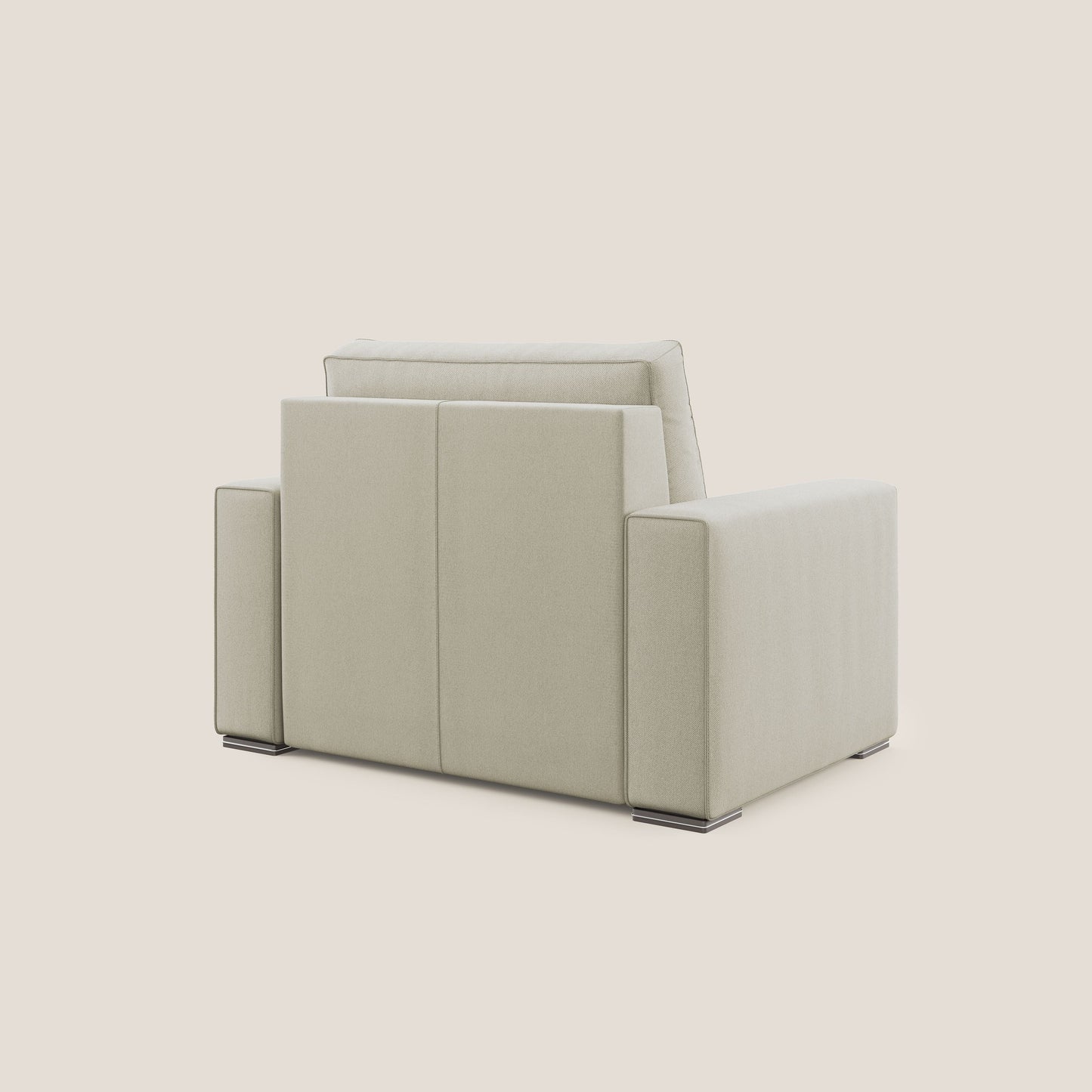 Dream poltrona letto in tessuto smacchiabile T05 panna