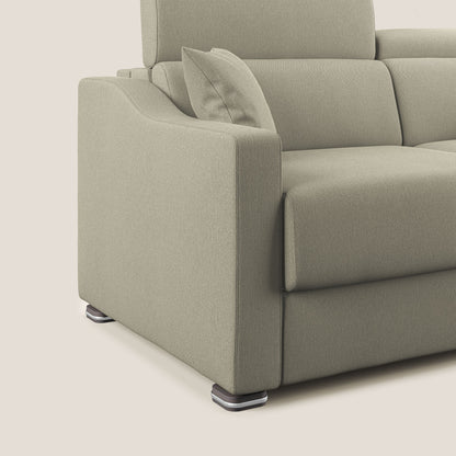 Divano letto matrimoniale Amber in tessuto smacchiabile T05