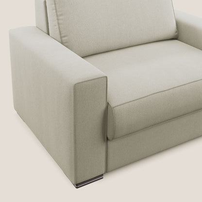 Dream poltrona letto in tessuto smacchiabile T05 panna