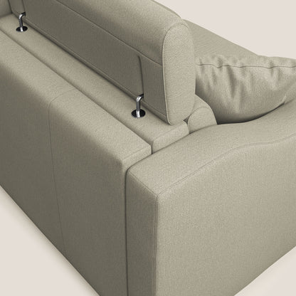 Divano letto matrimoniale Amber in tessuto smacchiabile T05