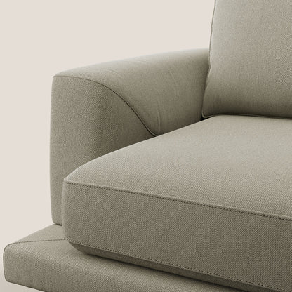 Dorian poltrona moderna in tessuto smacchiabile T05 panna