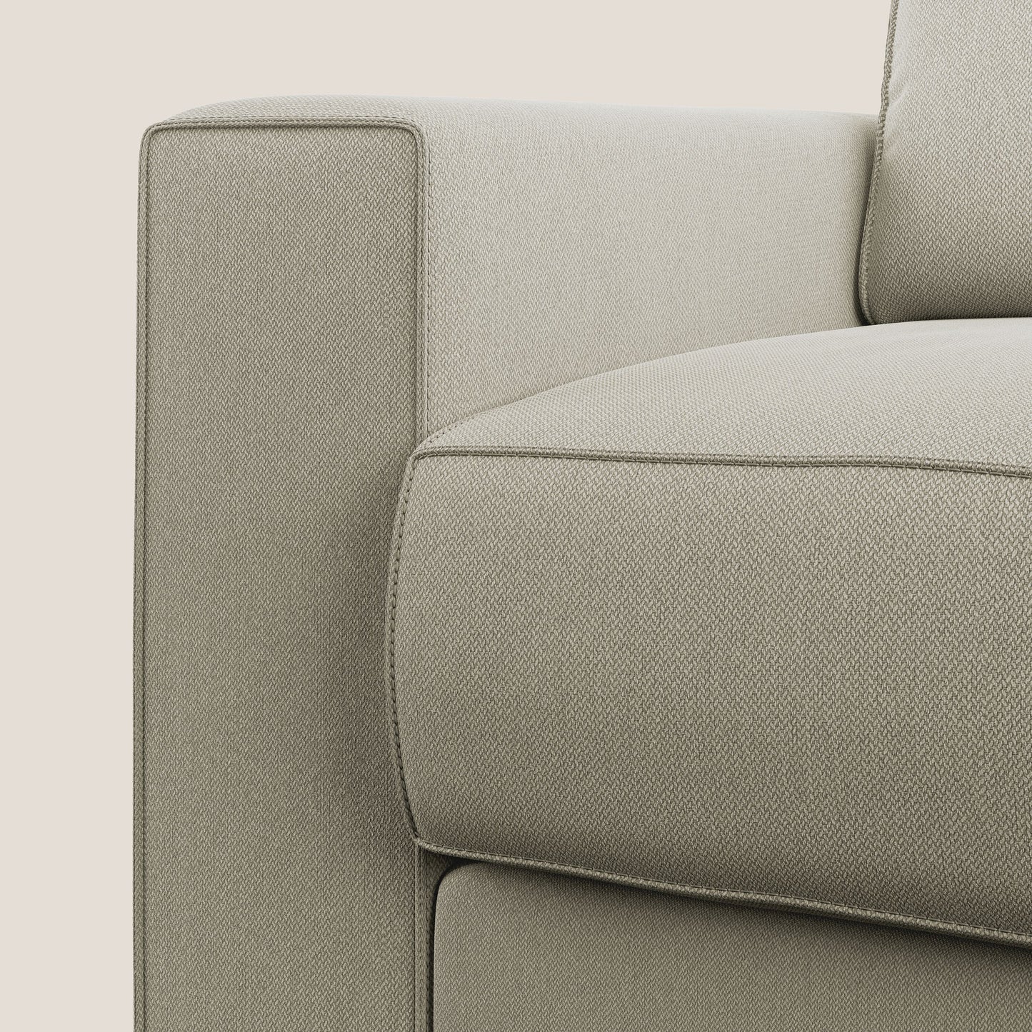 Dream poltrona letto in tessuto smacchiabile T05 panna