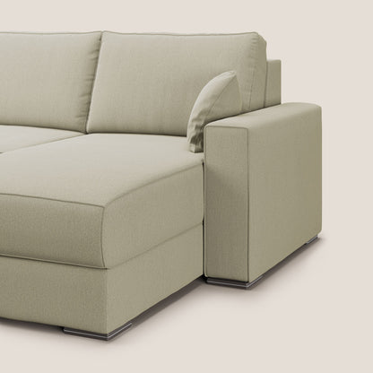 Dream Divano letto angolare in tessuto smacchiabile T05 panna 