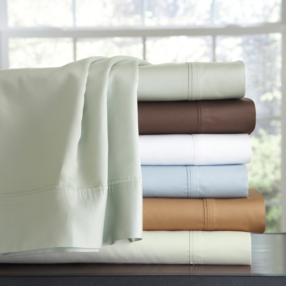 Pointehaven 500 Thread Count Long Staple Cotton Extra Deep Pocket Bed Sheet Set