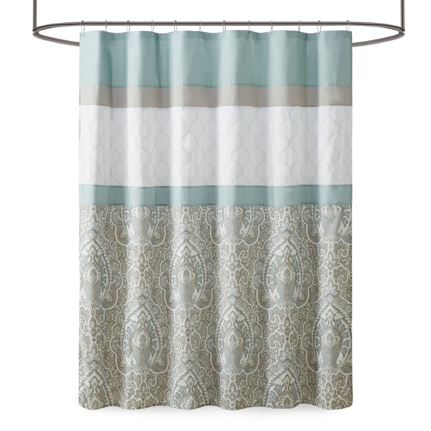 510 Design Josefina Printed and Embroidered Shower Curtain