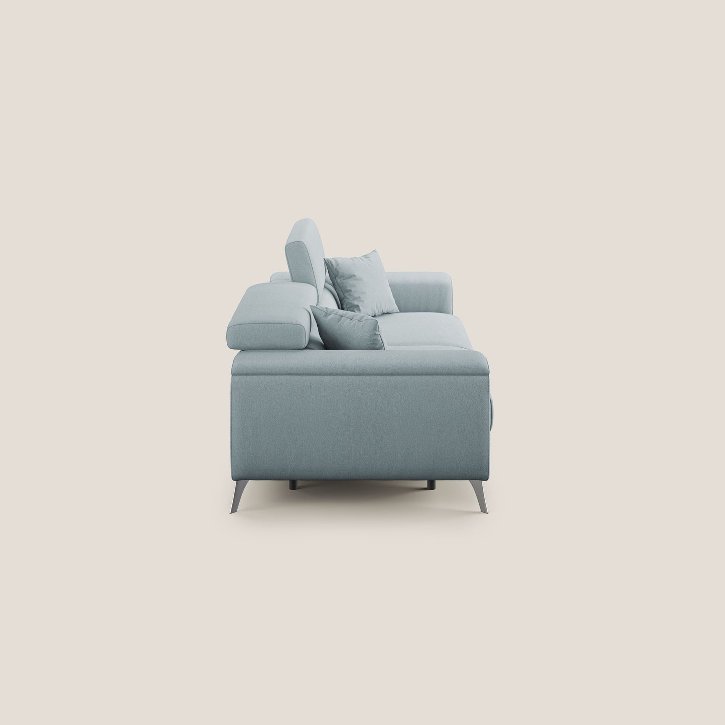 Fusion divano con sedute allungabili in tessuto smacchiabile T05 carta da zucchero