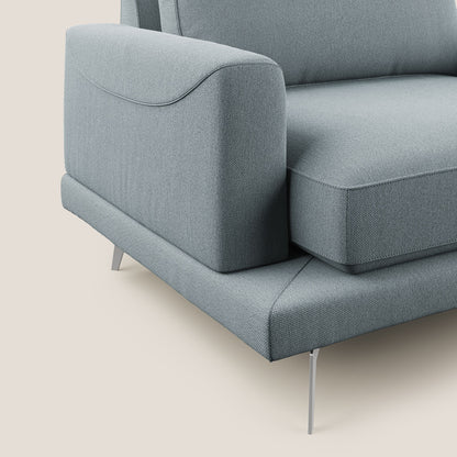 Dorian poltrona moderna in tessuto smacchiabile T05 carta da zucchero