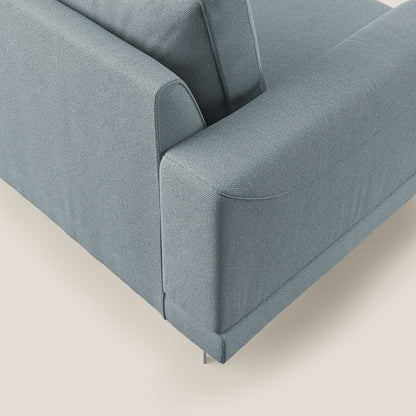 Dorian poltrona moderna in tessuto smacchiabile T05 carta da zucchero